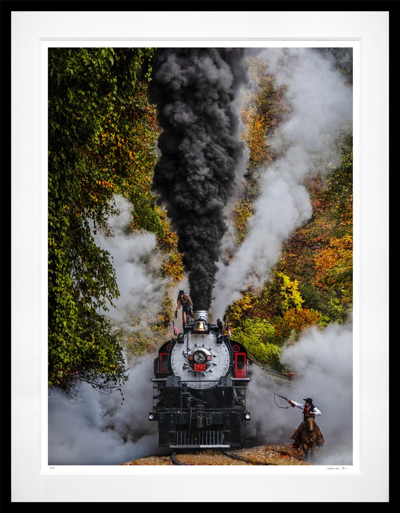 The Fall (Colour) framed, 92" x 71" (Large)