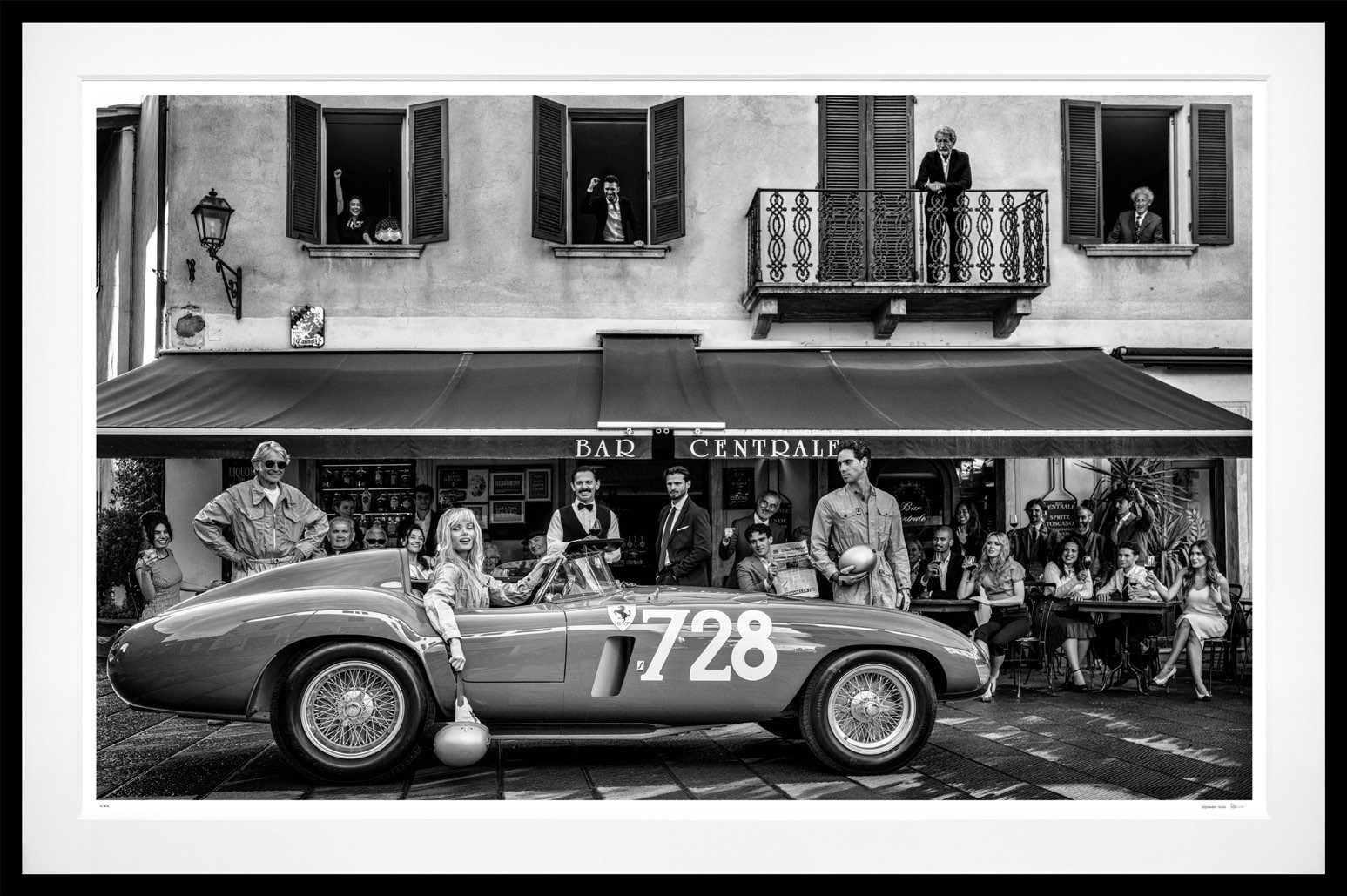 The Good Life (B&W) framed, 71" x 107" (Large)
