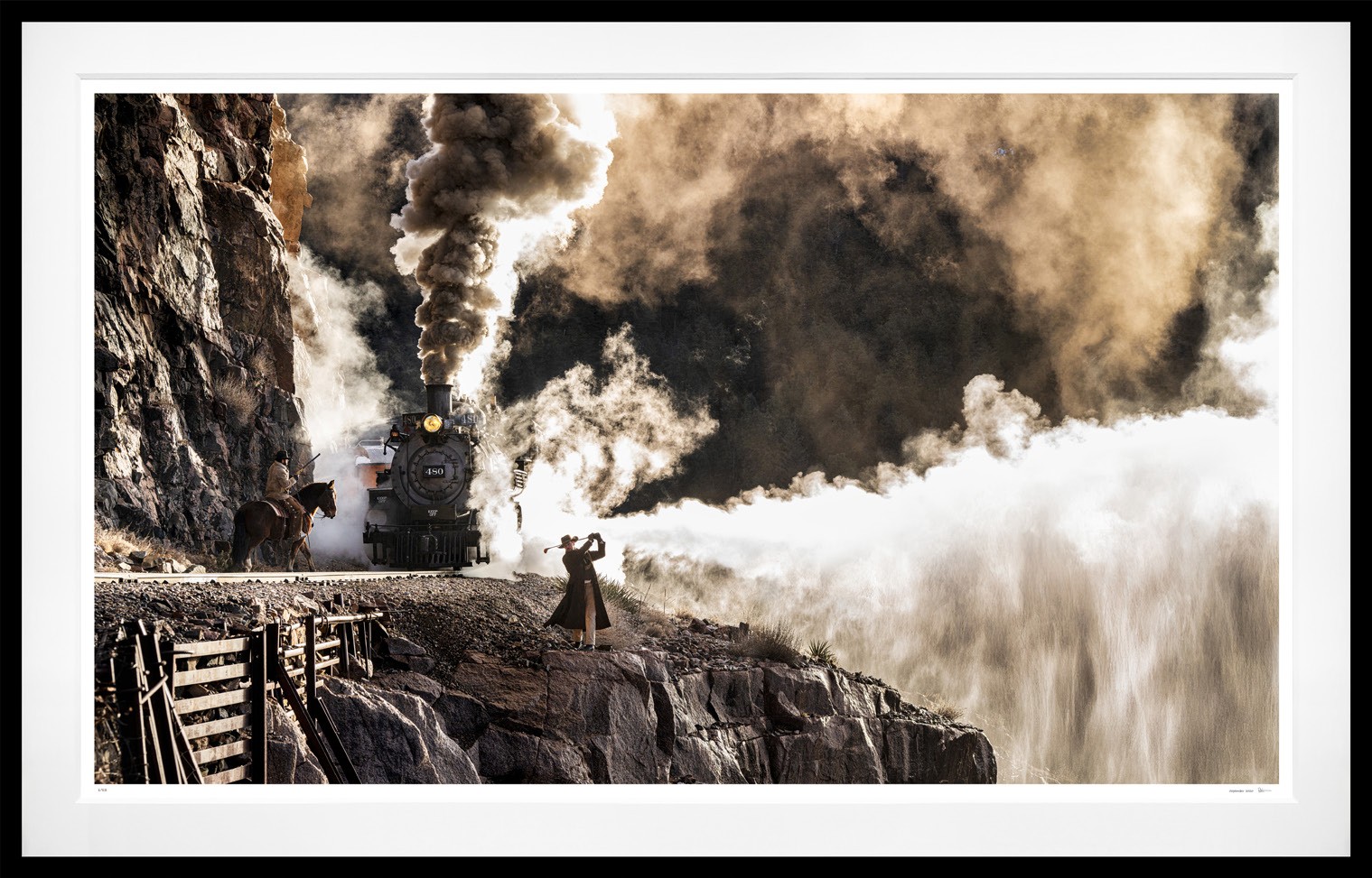 The Gunslinger (Colour) framed, 71" x 111" (Large)