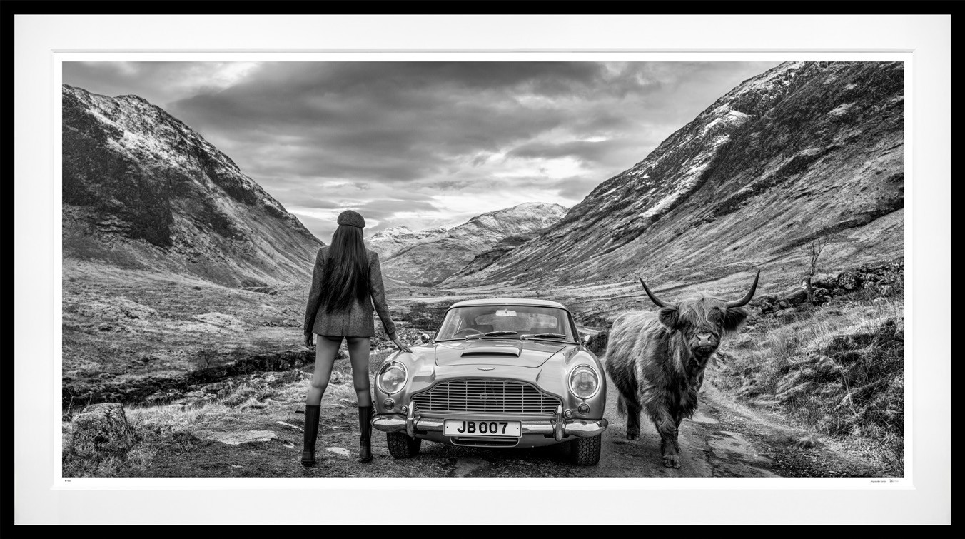 The Home of Bond framed, 66" x 118" (Large)