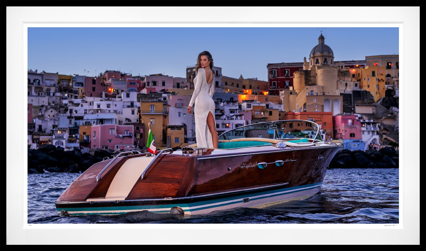The Italian Job (Colour) framed, 69" x 118" (Large)