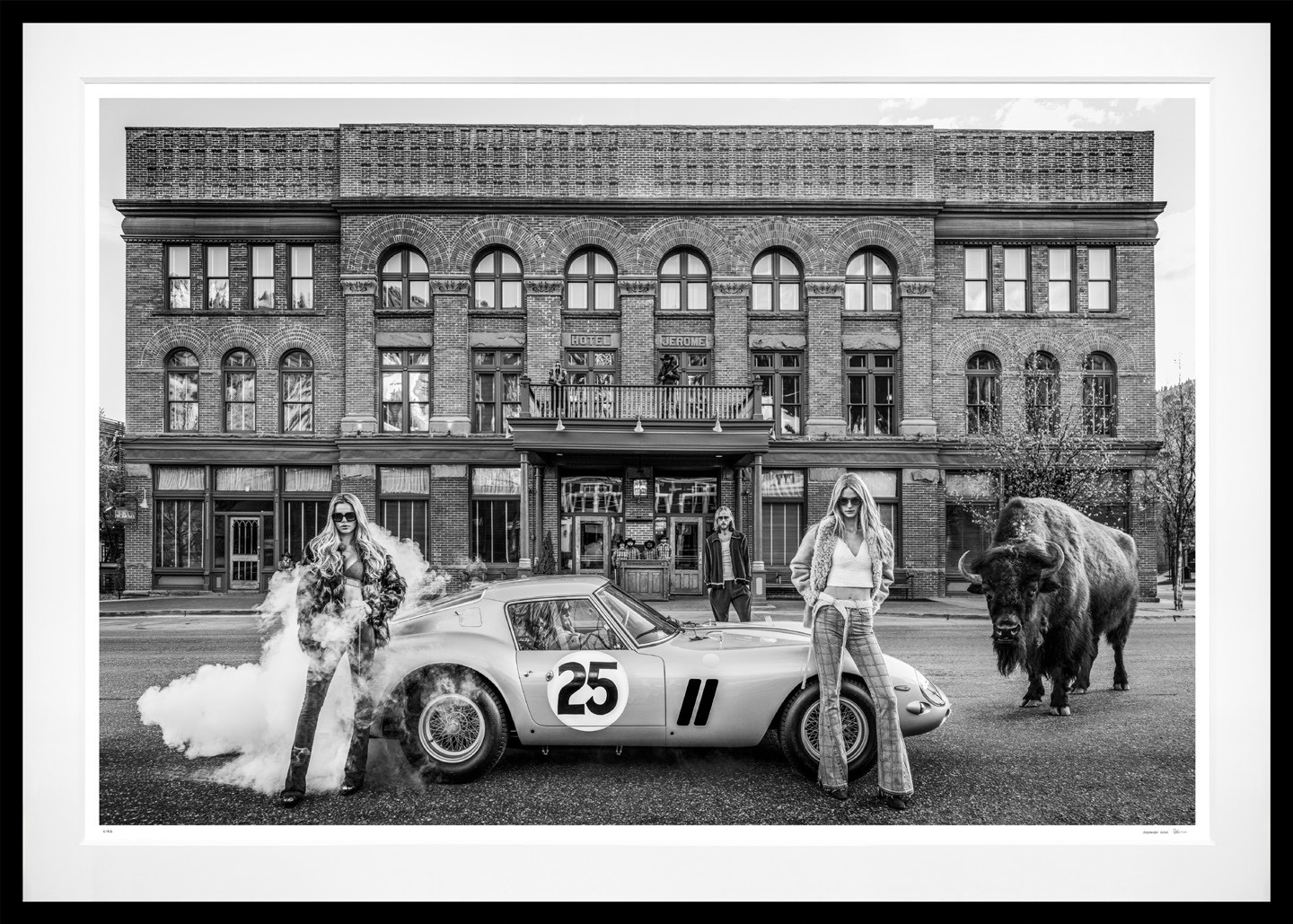 The Jerome (B&W) framed, 71" x 100" (Large)