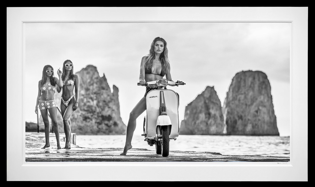 The Last Days of Summer (B&W) framed, 69" x 118" (Large)