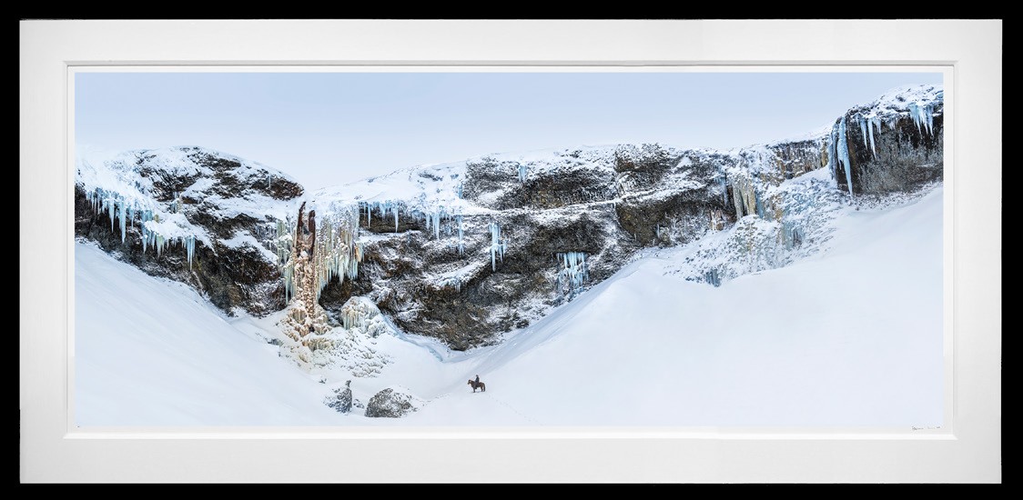 The Lonesome Cowboy framed, 57" x 118" (Large)