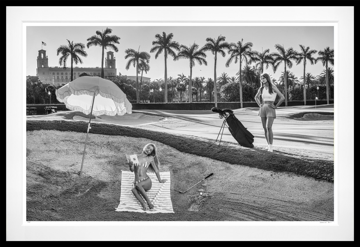The Rules of Golf (B&W) framed, 71" x 103" (Large)