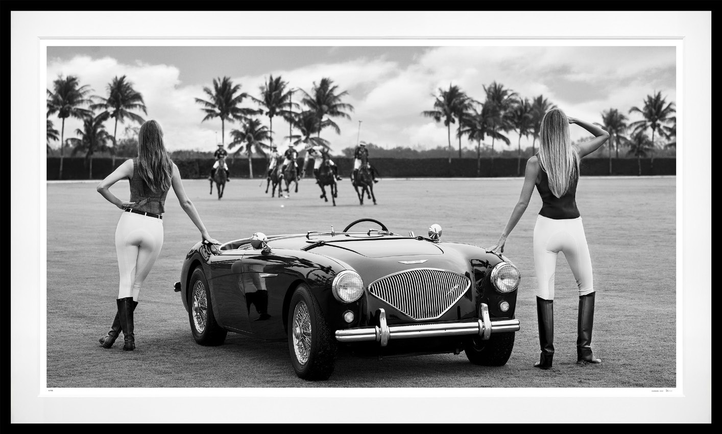 The Thomas Crown Affair (B&W) framed, 71" x 118" (Large)