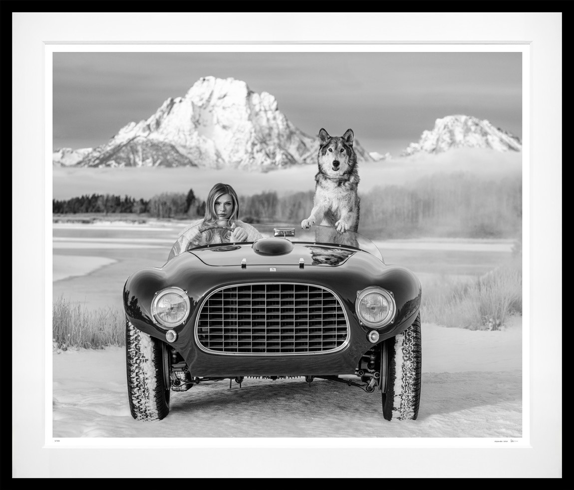 The White Lady (B&W) framed, 71" x 83" (Large)