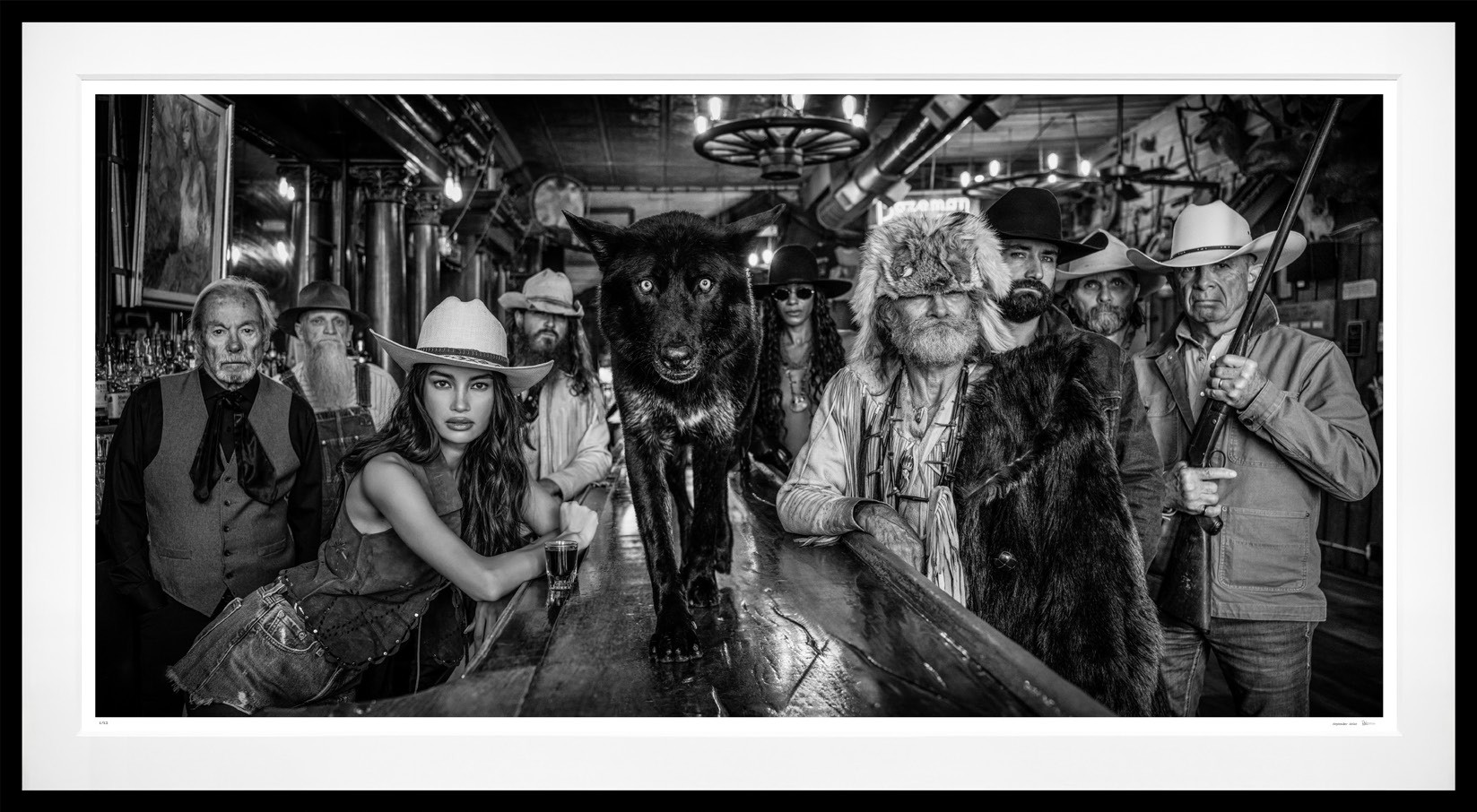 Zero Tolerance framed, 65" x 118" (Large)