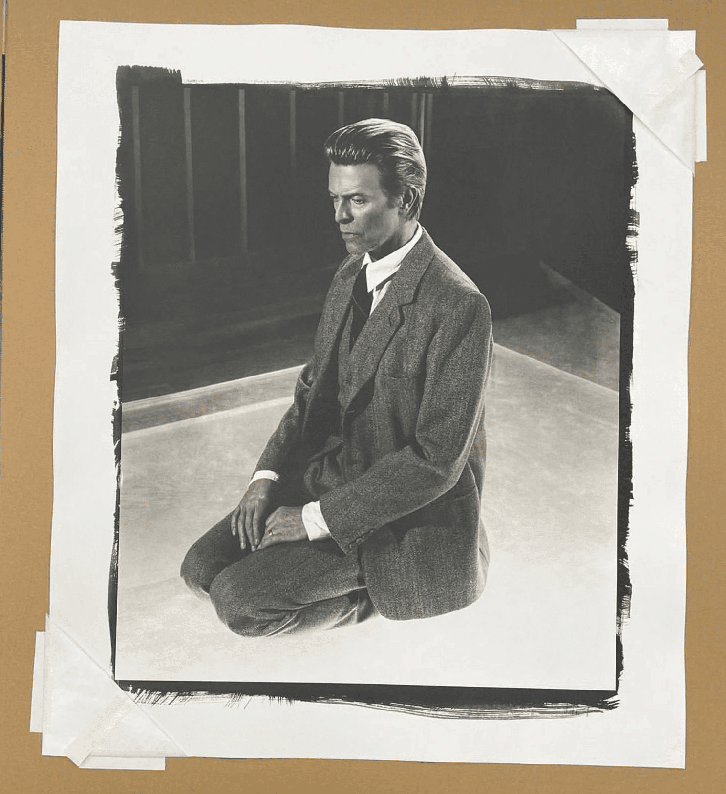 David Bowie, Meditation B&W, New York, 2001, the first print made from the Bowie Platinum Edition, will be on display at H Gallery in Ventura, CA, from January 7th to March 5th.