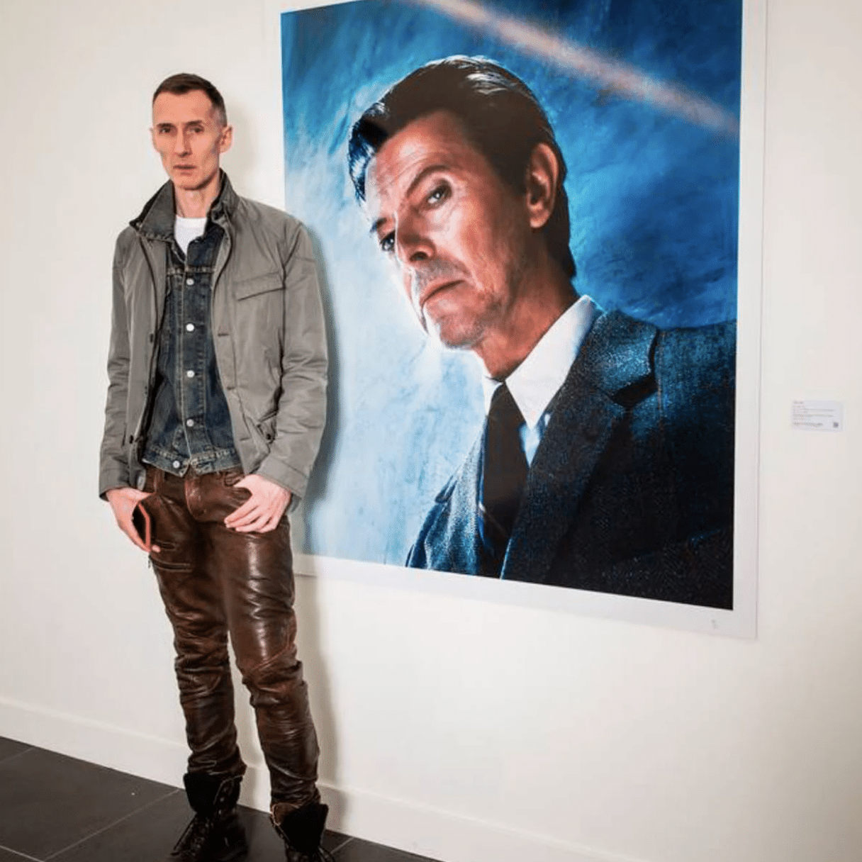 David Bowie passed away on January 10th, 2016. My exhibition DAVID BOWIE UNSEEN paid tribute to his legacy. The Look, New York, 2001, seen here at LICHT FELD Gallery in Basel, Switzerland.