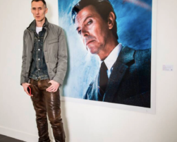 David Bowie passed away on January 10th, 2016. My exhibition DAVID BOWIE UNSEEN paid tribute to his legacy. The Look, New York, 2001, seen here at LICHT FELD Gallery in Basel, Switzerland.