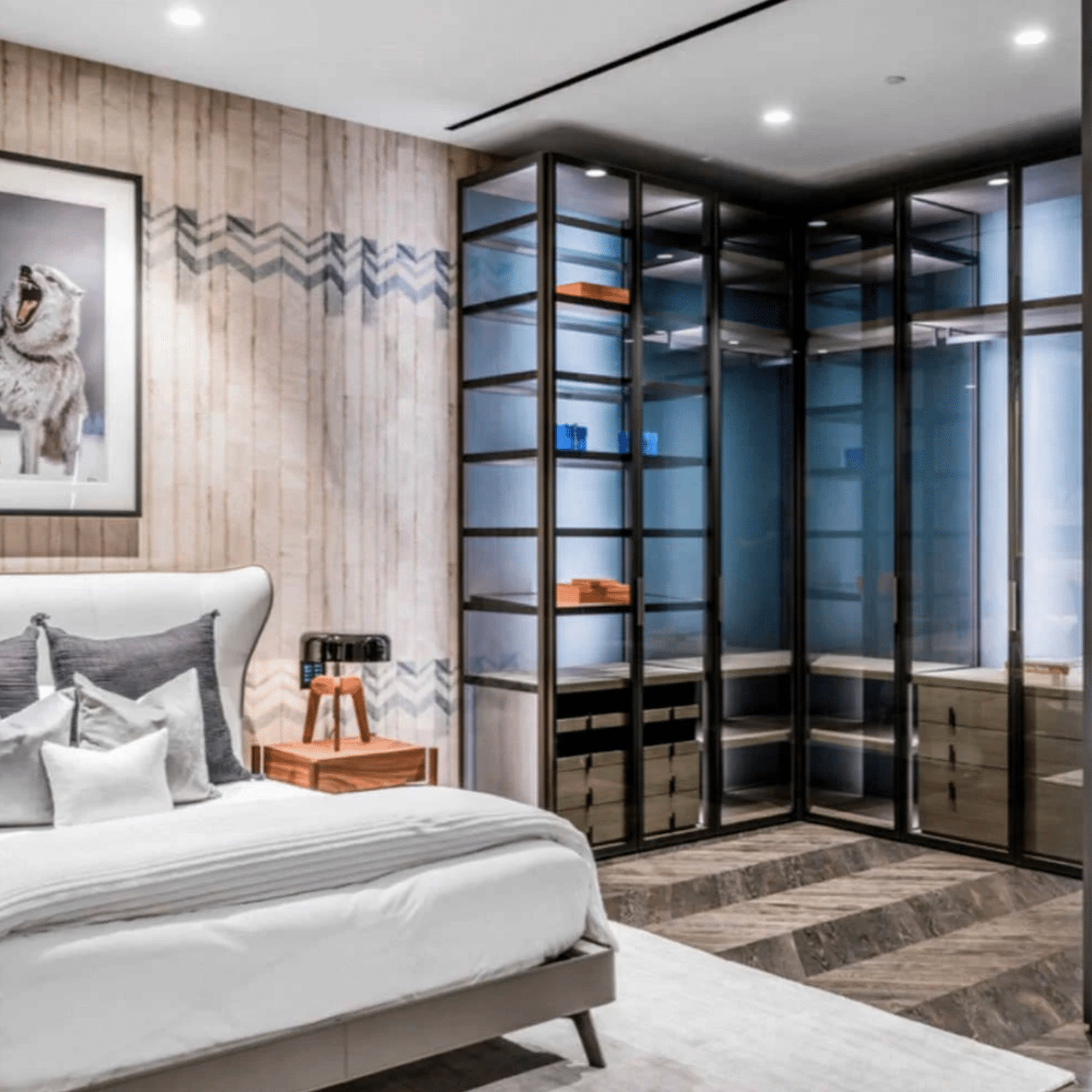 Artnet News recently revealed the personal collection of pop superstar, The Weeknd. David Bowie, The Protector, New York, 2002.